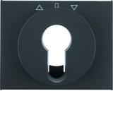 BERKER K.1 Płytka czołowa do łącznika żaluzjowego obrot. na klucz antracyt mat lakierowana 15047106