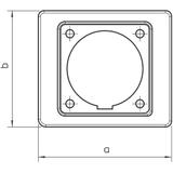 2393/32, MASKA DO GNIAZD WTYK.32 AMP.