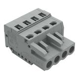 Gniazdo MCS‑MIDI Classic 4‑biegunowe szare raster 5mm 231‑104/026‑000 /100szt./ WAGO