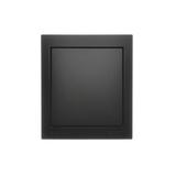 Simon Aquaclick Przycisk zwierny bez piktogramu 10AX 250V zaciski śrubowe, czarny