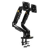 Obrotowy uchwyt biurkowy na sprężynie gazowej do dwóch monitorów LCD LED 17”-27”