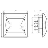 AKCENT Gniazdo bryzgoszczelne z uziemieniem IP-44 wieczko przezroczyste - kolor brązowy