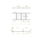 DKC500H45/3 N DRABINKA 2,0 MM