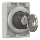 M30C-FWRS3-MS3 Przełącznik kluczykowy 30mm 3 położeniowy bez samopowrotu zamek MS3 187097 EATON