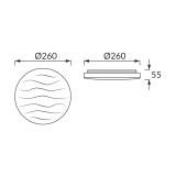 Plafoniera SMD LED KLARA LED C 13W 4000K 03591 IDEUS