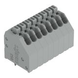 listwa zaciskowa do pł. drukowanych 8-bieg. szara raster 2,5 mm /55szt./ WAGO