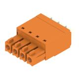 BCF 3.81/04/180 SN OR BX Wtyk PCB (złącze wiązki), listwa z gniazdami, 3.81 mm, Liczba biegunów: 4, PUSH IN, złącze sprężynowe /50szt./ 1969110000 WEIDMÜLLER