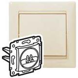 VALENA GNIAZDO GŁOŚNIKOWE POJEDYCZNE KREM, Legrand