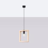 Lampa wisząca ARIES naturalne drewno