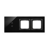 Simon 54 Touch Panel dotykowy S54 Touch 3 moduły 2 pola dotykowe pionowe + 2 otwory na osprzęty S54 zastygła lawa DSTR3300/73 KONTAKT