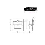 Oprawa Tango LED PIR 120 Motion Sensor Light | 230 V AC | 2,4 W | IP 20 |LED | 6000 K |PIR 120o | Wy