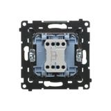 Simon 55 Przycisk zwierny /światło/ z podświetleniem LED szybkozłączka Grafitowy mat