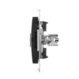 Simon 54 Gniazdo ekwipotencjalne pojedyncze czarny