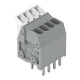 listwa zaciskowa do pł. drukowanych 4-bieg. szara raster 2,5 mm /100szt./ WAGO