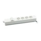 "Simon 480 TS48-130E400K0-30 Listwa standardowa 4 gn. typ E i płytka 2xRJ45 keystone
