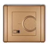 FLEXI Elektroniczny regulator temperatury z czujnikiem podpodłogowym złoty metalik