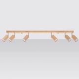 Sollux Plafon BERG 6 naturalne drewno SL.1043