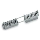gniazdo 6-polowe 1,5 mm2 5 x L, 1 x PE szare /50szt./ WAGO