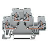 dwupiętrowa złączka diodowa 2,5 mm2 szara /50szt./ WAGO