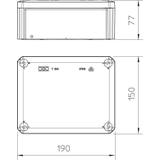 T 160, SKRZYNKI ROZGAŁĘŹNE 190X150X77