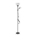 Lampa stojąca podłogowa URLAR 175 cm max 25W E27 max 25W E14 czarna LS-2/B ORNO