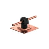 AN-11PN/CU/C-N Uchwyt na płytce stal.H=3,5cm Z-zatrz /CU/ czarny