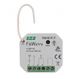 Radiowy pojedyńczy przekaźnik bistabilny do puszki montażowej fi60 85-265V AC/DC multifunkcyjny do montażu podtynkowego FW-R1P-P F&F