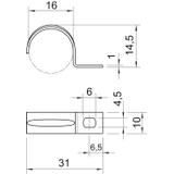 604, OBEJMY MOCUJĄCE 16MM OC