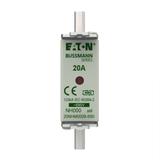 NH FUSE 20AMP 690V aM SIZE 000 Wkładka NH000 20A 690V AM podwójny wskaźnik 20NHM000B-690 EATON