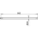 Przedłużenie dla dosycania ręcznego, fi 20 mm, dł. 500 mm