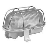 Oprawa kanałowa z siatką metalową owalna 60W,podstawa szara IP 44 NOWOŚĆ