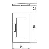 AR45-BF2 RW, Ramka Modul 45, podwójna
