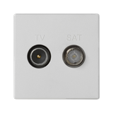 Simon Connect Gniazdo K45 TV-SAT 5-2400 MHz 2dB czysta biel