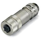 wtyk kątowy M12 8-bieg. /10szt./ WAGO