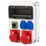 ROZDZIELNICA Z TWORZYWA SERIA ECOLINE Stacjonarna 32/5 16/5 2GS R.L-0-P bez zabezpieczeń