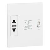 Living Now - Gniazdo Golarkowe - 3 Moduły - Biel Bticino KW4177 LEGRAND