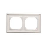 Simon 55 Ramka podwójna 2-krotna LINE Aluminium mat TR2/143 KONTAKT
