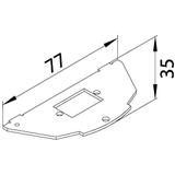 tehalit.VE-EE Płytka montażowa Typ 030 1xD-Sub9 12,8x21