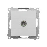 Simon 55 Gniazdo antenowe TV pojedyncze Do instalacji indywidualnych Aluminium mat