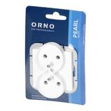 Gniazdo podwójne podtynkowe 2x2P+Z Pearl, 16A, 250V, PT-6 PR, biały