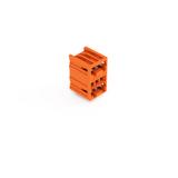 MCS-MINI dwupiętrowy wtyk 2 x 3 bieg. pomarań. raster 3,81 mm /100szt./ WAGO