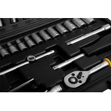 Klucze nasadowe 1/4", zestaw 46 szt.