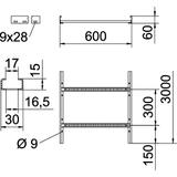 LCIS 660 3 FS, Drabina kablowa