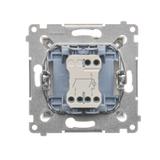 Simon 54 Łącznik świecznikowy z podświetleniem LED i do wersji IP44 10A 250V szybkozłączka złoty mat *Posiada wkładkę DU1W DW5BL.01/44 KONTAKT