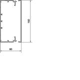 tehalit.LF Kanał elektroinstalacyjny PVC 60x150mm szary LF6015007030 HAGER
