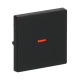 FUTURE Klawisz z czerwonym okienkiem czarny matowy