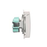Simon Basic Gniazdo wtyczkowe z uziemieniem bryzgoszczelne IP44 16A 250V zaciski śrubowe biały BMGZ1B.01/11 KONTAKT
