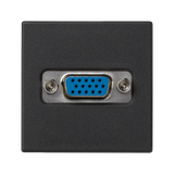 Simon Connect Płytka K45 złącza VGA (D-Sub 15) 45x45mm + wkład zaciski śrubowe szary grafit K100B/14 KONTAKT