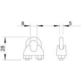 947, ZACISKI LIN STAL.6 MM OC.OGN.