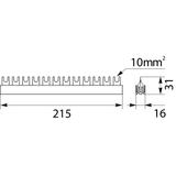 Szyna łączeniowa widełkowa 3P 12M 10mm2 S12 3F-10 45.122 OPATÓWEK
